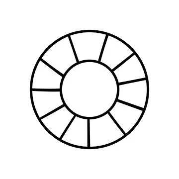 Cute vector icon in outline style Stock Illustration