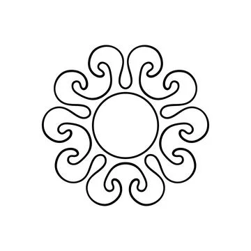 Cute vector icon in outline style Stock Illustration