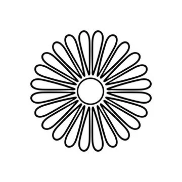 Cute vector icon in outline style Stock Illustration