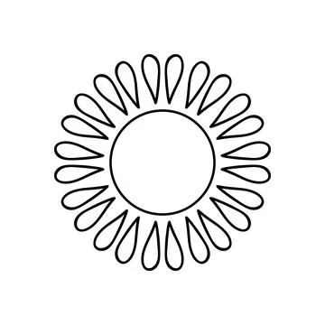 Cute vector icon in outline style Stock Illustration