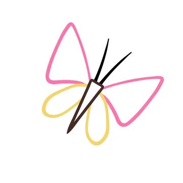 Cute vector icon in outline style Stock Illustration