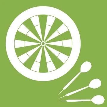 Cute vector illustration of target and arrows for the darts. Sports theme. Stock Illustration