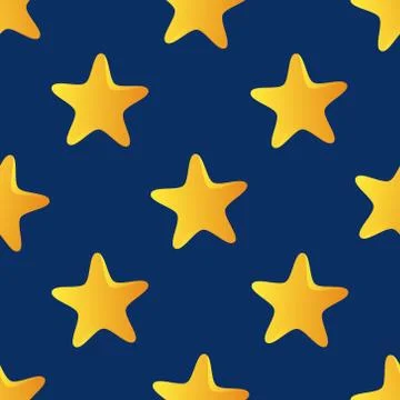 Cute vector seamless pattern (tiling) made of stars. star shapes texture on b 스톡 일러스트
