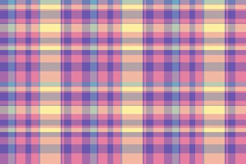 Cute vector texture pattern, colourful fabric tartan background. Punk texti.. Stock Illustration