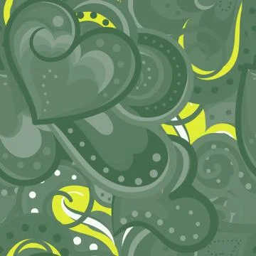 Cute vector valentines seamless pattern with hearts Stock Illustration
