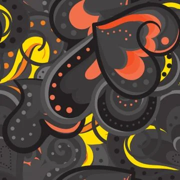 Cute vector valentines seamless pattern with hearts Stock Illustration