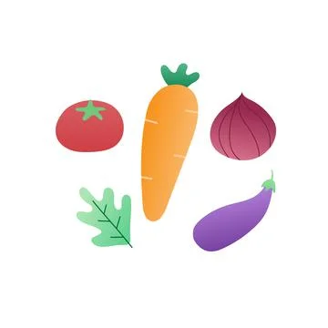 Cute vegetables icon. 库存插图