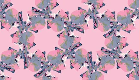 Cute vintage seamless vector background Stock Illustration