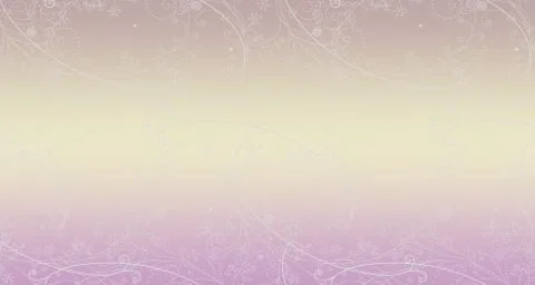 Cute wallpaper texture, plant pattern on soft gradient blur wallpaper. Stock Illustration