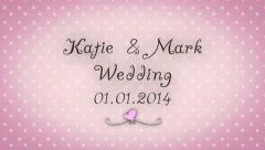 Cute Wedding Template Pink Stock After Effects