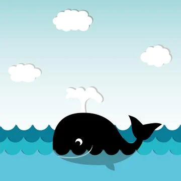 Cute Whale Stock Illustration