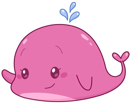 Cute whale Illustrazione stock