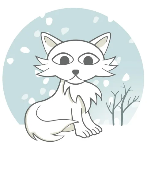 Cute white fox Stock Footage 296222423