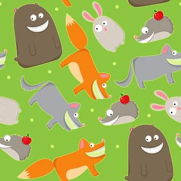Cute wildlife Stock Illustration