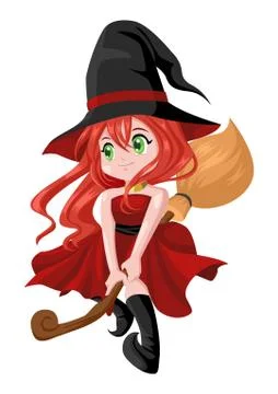 Cute Witch Stock Illustration