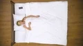 The cute woman lay on the bed and phone. View from above 4k or 4k+ Resolution