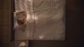 The cute woman sleeping on the bed. View from above 4k or 4k+ Resolution