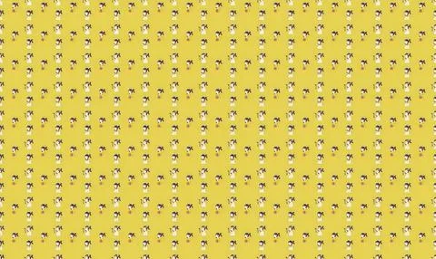 Cute yellow cartoon chick pattern with eggs and stars Stock Illustration