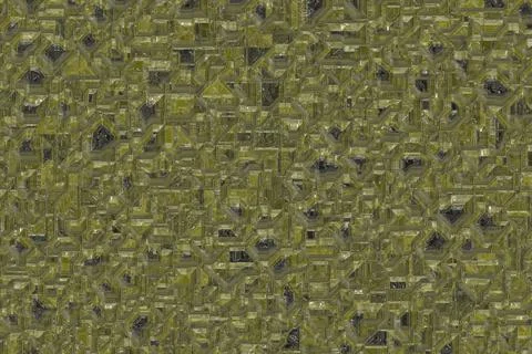 Cute yellow optic crystalline pattern digital graphic texture Stock Illustration