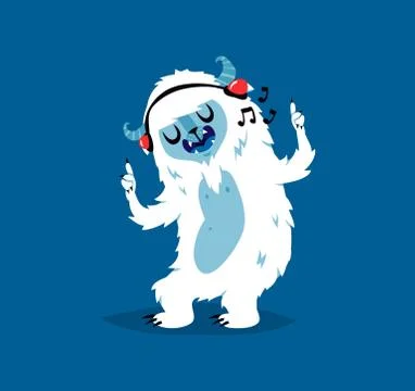 Cute yeti biigfoot monster vector set Stock Illustration