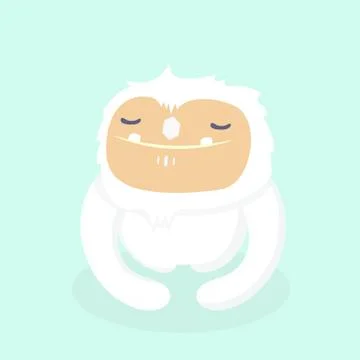 Cute yeti. Stock Illustration