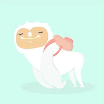 Cute yeti. Stock Illustration