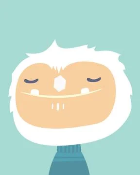 Cute yeti. Stock Illustration