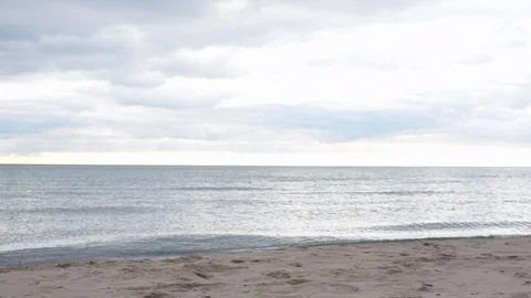 Cute young black boy playing on beach Stock Footage 88939231