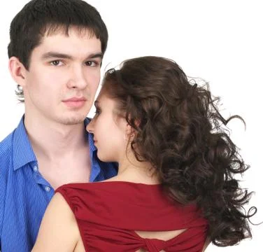 Cute young couple Stock Photos