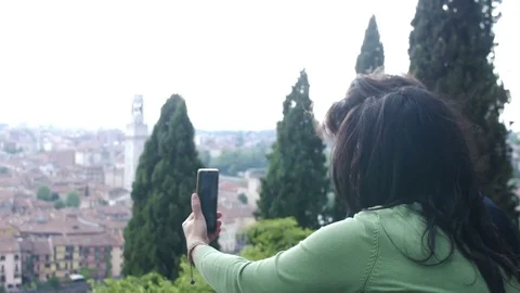 Cute Young Couple Taking Selfie Stock Footage 75473059