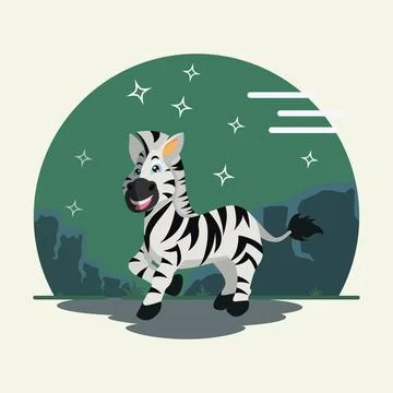 Cute zebra design vector illustration Stock Illustration