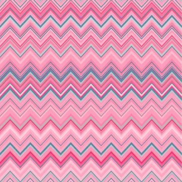 Cute zig zag stripe seamless pattern. Vector illustration Stock Illustration