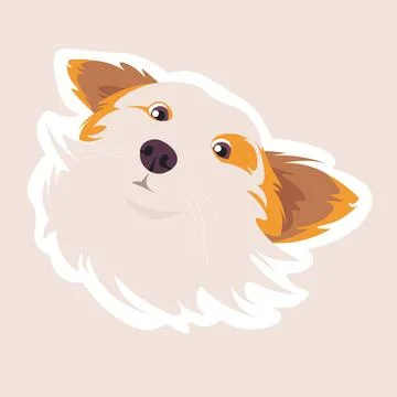 A cute dog. Pet adoption Stock Illustration