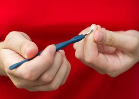 Cuticle removal close-up Stock Photos