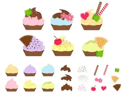 Cutie Capcake Stock Illustration