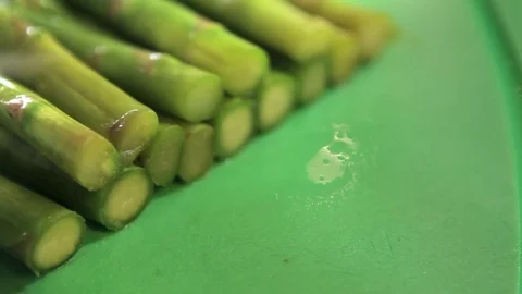 Cuting asparagus Stock Footage 75276205
