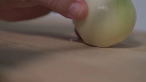 Cuting Onion Stock-Footage 129376100