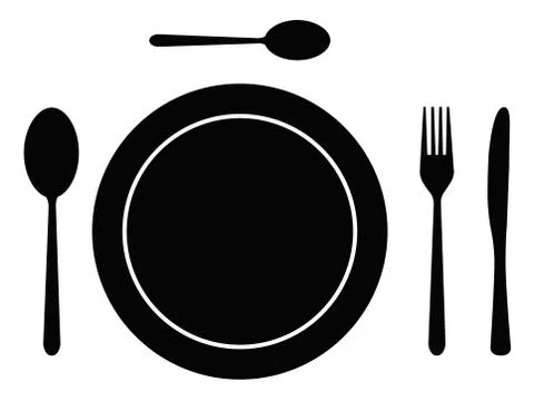 Cutlery dish イラスト素材