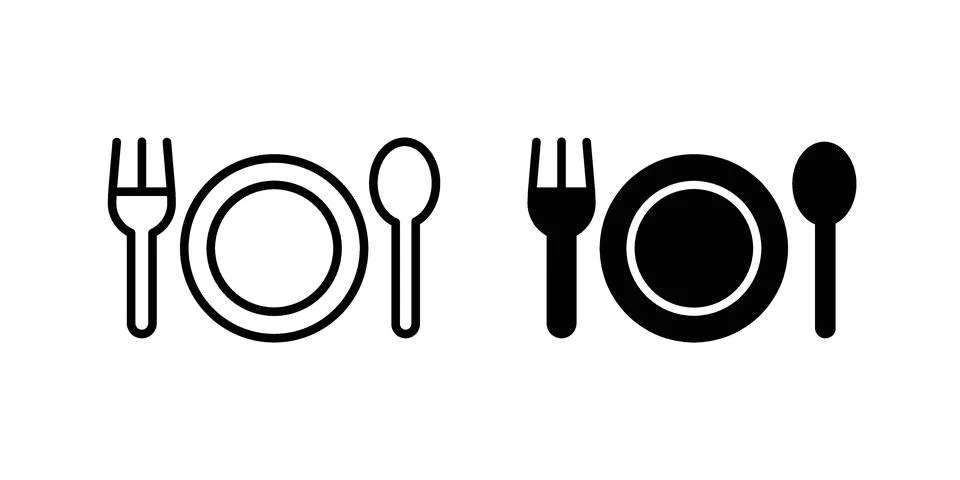 Cutlery icon vector design illustrations Stock Illustration