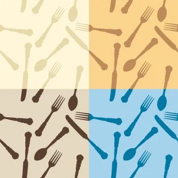 Cutlery  pattern Stock Illustration