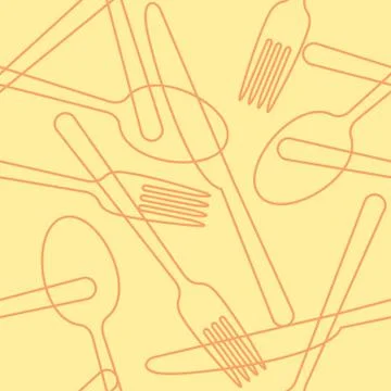 Cutlery pattern Stock Illustration