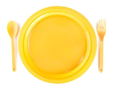Cutlery set isolated Stock Photos