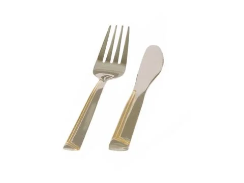 Cutlery set.isolated. Stock Photos