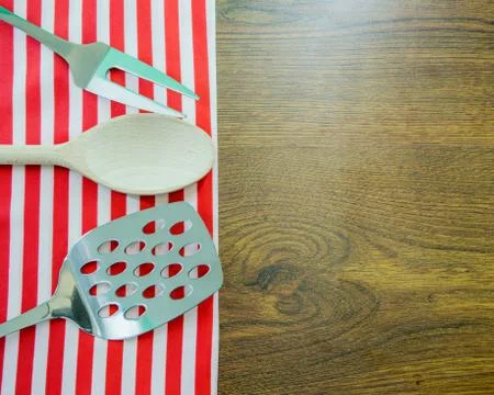 Cutlery on table 스톡 사진