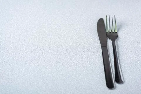 Cutlery on the table Stock Photos