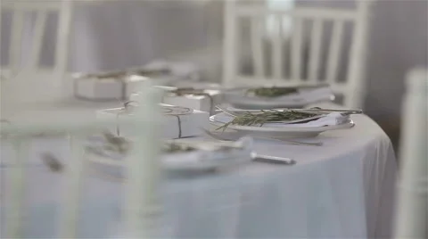 Cutlery – tableware and silverware. Water hands carefully wiping fork and knife Stock Footage 62192352