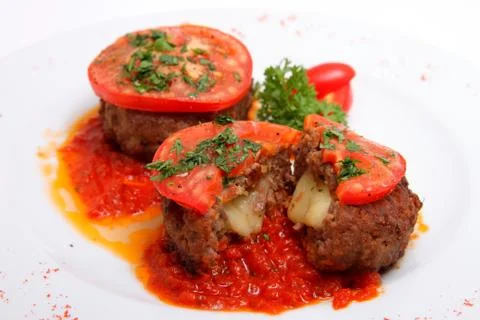 Cutlet with cheese Foto stock