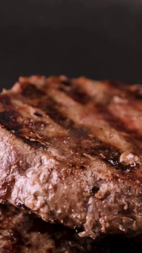 The cutlet is a close-up of steam from the cutlet Stock Footage 262873779