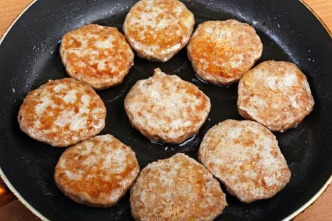 Cutlet food Stock Photos