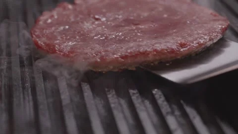 Cutlet from marbled beef roasted on the grill. Stock Footage 312312197